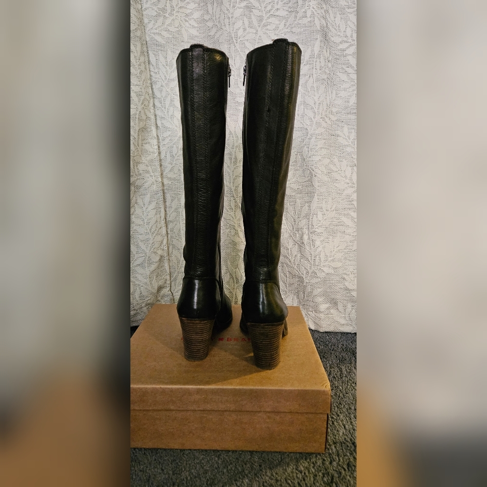 Lucky Brand Espositoh tall black leather boot